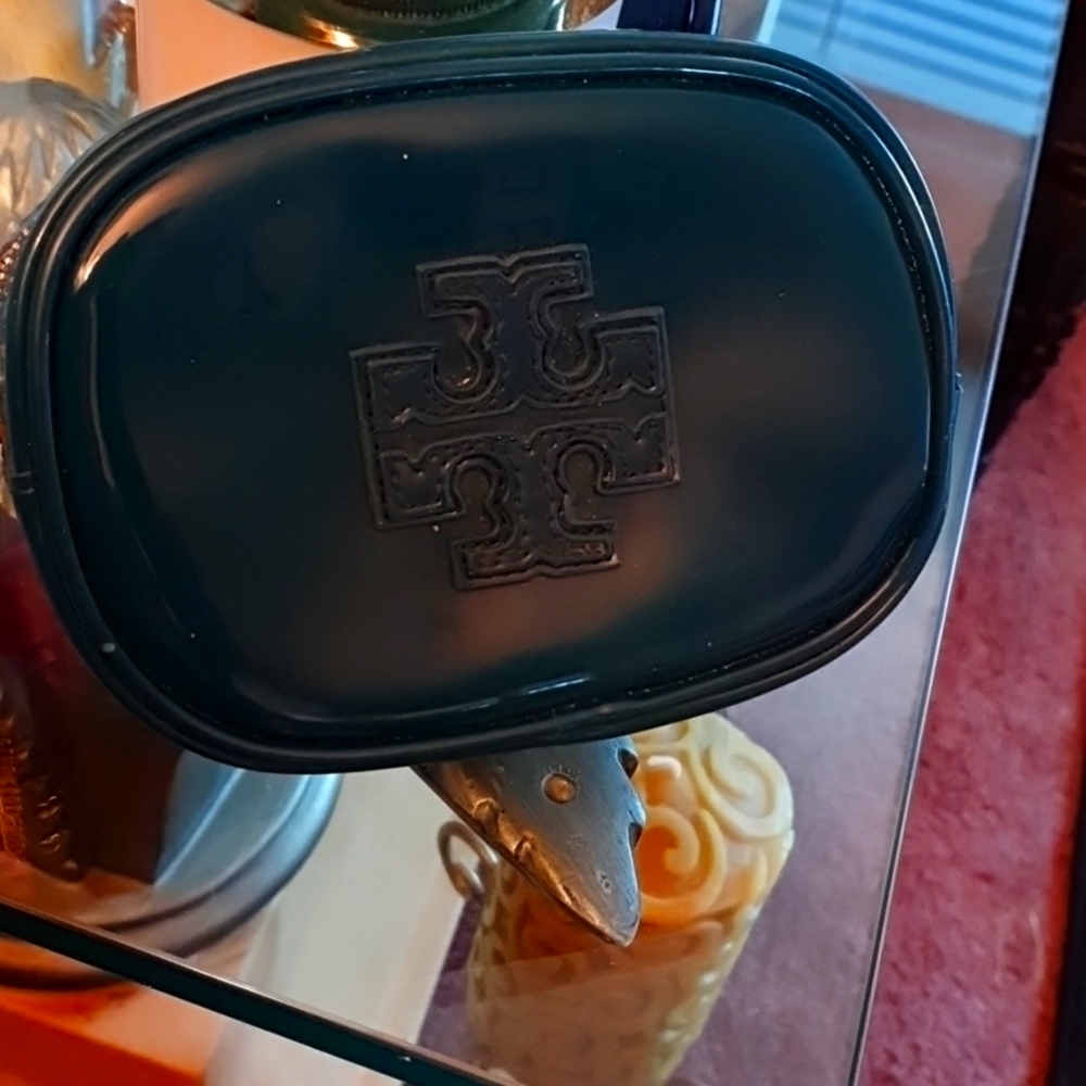 Tory Burch makeup pouch.